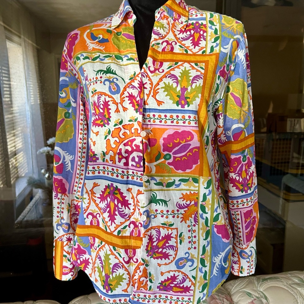 Calypso St. Barth Multicolor Button Down Shirt